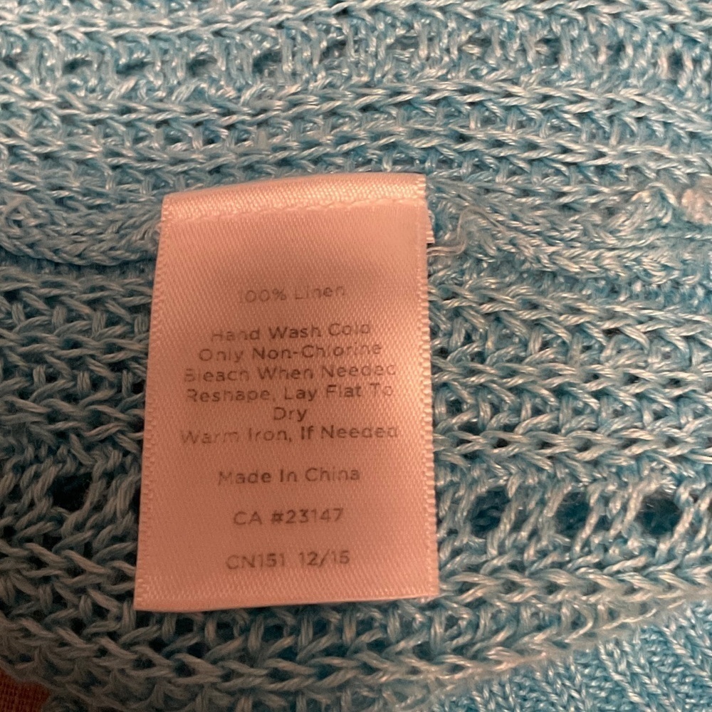 Talbots Teal Women's Blouse - Picture 12 of 14